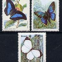 Brazil 1986 Butterflies set of 3 unmounted mint, SG 2219-21