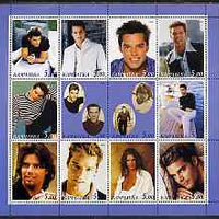 Kamchatka Republic 2000 Ricky Martin perf sheetlet containing 12 values unmounted mint