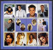 Kamchatka Republic 2000 Ricky Martin perf sheetlet containing 12 values unmounted mint