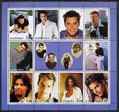 Kamchatka Republic 2000 Ricky Martin perf sheetlet containing 12 values unmounted mint