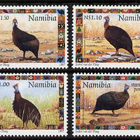 Namibia 1997 Christmas (Guinea Fowl) perf set of 4 unmounted mint, SG 744-47