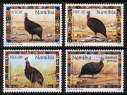 Namibia 1997 Christmas (Guinea Fowl) perf set of 4 unmounted mint, SG 744-47