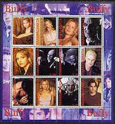 Karakalpakia Republic 2002 Buffy the Vampire Slayer #1 perf sheetlet containing 12 values unmounted mint