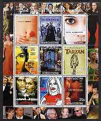 Kyrgyzstan 2000 The 72nd Academy Awards perf sheetlet containing set of 9 values unmounted mint