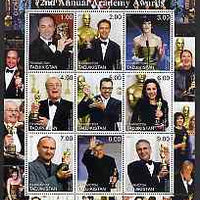 Tadjikistan 2000 The 72nd Academy Awards perf sheetlet containing set of 9 values unmounted mint