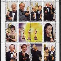 Buriatia Republic 2000 The 72nd Academy Awards perf sheetlet containing set of 12 values unmounted mint