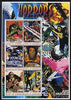 Myanmar 2001 Horror Movie Posters large perf sheetlet containing set of 6 values unmounted mint