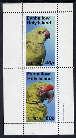 Eynhallow 1982 Parrots #03 perf set of 2 values (40p & 60p) unmounted mint