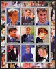 Kyrgyzstan 2000 Prince William perf sheetlet containing set of 9 values unmounted mint
