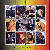 Tatarstan Republic 2000 Jean Claude Van Damme perf sheetlet containing set of 12 values unmounted mint