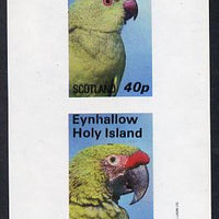 Eynhallow 1982 Parrots #03 imperf set of 2 values (40p & 60p) unmounted mint