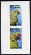 Eynhallow 1982 Parrots #03 imperf set of 2 values (40p & 60p) unmounted mint