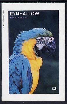 Eynhallow 1982 Parrots #03 imperf deluxe sheet (£2 value) unmounted mint