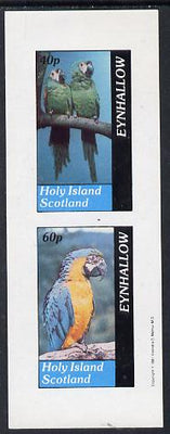 Eynhallow 1981 Parrots #01 imperf set of 2 values (40p & 60p) unmounted mint