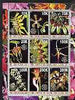 Myanmar 2001 Orchids perf sheetlet containing set of 9 values each with Rotary logo unmounted mint