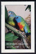 Bernera 1982 Parrots imperf deluxe sheet (£2 value) unmounted mint