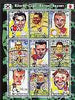 Kyrgyzstan 2001 Football - World Cup Korea Japan #2 perf sheetlet containing 9 values unmounted mint