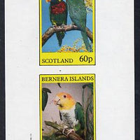 Bernera 1982 Parrots imperf set of 2 values (40p & 60p) unmounted mint