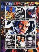 Congo 2005 Clint Eastwood perf sheetlet containing set of 6 values unmounted mint