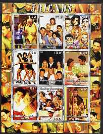 Congo 2005 Friends (TV Series) perf sheetlet containing 9 values unmounted mint