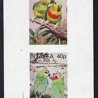 Staffa 1982 Parrots #01 imperf set of 2 values (40p & 60p) unmounted mint