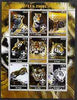 Congo 2004 Tigers perf sheetlet containing 9 values each with Scout Logo unmounted mint