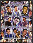 Congo 2005 Ben Affleck perf sheetlet containing 9 values unmounted mint