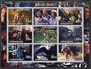 Kyrgyzstan 2001 Jurassic Park perf sheetlet containing 9 values unmounted mint