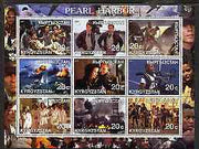 Kyrgyzstan 2001 Pearl Harbour (Movie) perf sheetlet containing 9 values unmounted mint