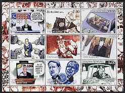 Tadjikistan 2000 Election 2000 (USA) perf sheetlet containing 9 values unmounted mint