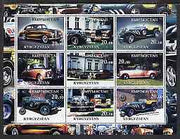 Kyrgyzstan 2001 Luxury cars perf sheetlet containing 9 values unmounted mint