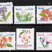 Brazil 1989 Flowers def set of 6, SG 2359-66 unmounted mint*