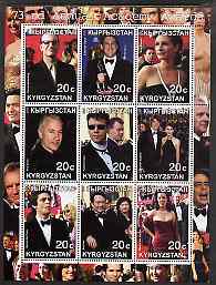 Kyrgyzstan 2001 The 73rd Academy Awards perf sheetlet #1 containing 9 values unmounted mint