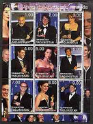 Tadjikistan 2001 The 73rd Academy Awards perf sheetlet #1 containing 9 values unmounted mint