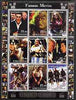 Kyrgyzstan 2001 Famous Movies perf sheetlet containing 9 values unmounted mint