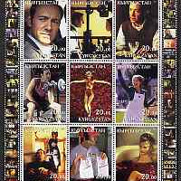 Kyrgyzstan 2001 American Beauty perf sheetlet containing 9 values unmounted mint