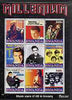 Rwanda 1999 Millennium - Music Stars of the 20th Century (Senior) perf sheetlet containing 9 values unmounted mint