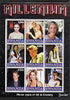 Rwanda 1999 Millennium - Movie Stars of the 20th Century (Junior) perf sheetlet containing 9 values unmounted mint