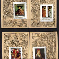Central African Republic 1978 Death Anniversary of Durer (Paintings) set of 4 m/sheets unmounted mint, designs as SG 592-95