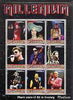 Afghanistan 1999 Millennium - Music Stars of the 20th Century (Medium) perf sheetlet containing 9 values unmounted mint