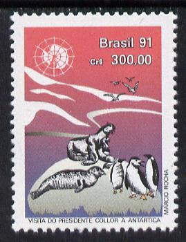 Brazil 1991 President's Visit to Antarctica, SG 2469*