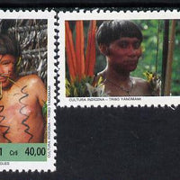 Brazil 1991 Indian Culture (Yanomani) set of 2, SG 2478-79 unmounted mint