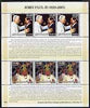 Haiti 2005 Pope John Paul II perf sheetlet #2 (Text in English) containing 2 values each x 3, unmounted mint (inscribed 07)