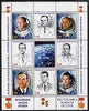 South Ossetia Republic 1999 History of USSR Space Discoveries #08 perf sheetlet containing 8 values plus label unmounted mint