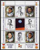 South Ossetia Republic 1999 History of USSR Space Discoveries #09 perf sheetlet containing 8 values plus label unmounted mint