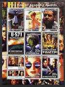 Kyrgyzstan 2001 The 73rd Academy Awards perf sheetlet #2 containing 9 values unmounted mint