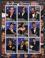 Tadjikistan 2001 The 73rd Academy Awards perf sheetlet #2 containing 9 values unmounted mint