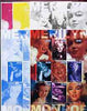 Uzbekistan 2002 Marilyn Monroe #2 imperf sheetlet containing set of 9 values (Inscribed Merilyn) the set of 5 progressive proofs comprising the 4 individual colours plus all 4-colour composite (as issued) all unmounted mint