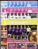 Somalia 2002 Football World Cup (Turkey v Korea) large sheetlet containing 3 values, the set of 5 progressive proofs comprising the 4 individual colours plus all 4-colour composite (as issued) all unmounted mint