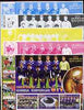 Somalia 2002 Football World Cup (Germany v Korea) large sheetlet containing 3 values, the set of 5 progressive proofs comprising the 4 individual colours plus all 4-colour composite (as issued) all unmounted mint